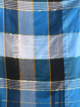Load image into Gallery viewer, Multicolor Cotton Handwoven Saree With Check Box Pattern