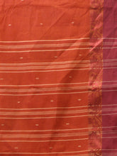 Load image into Gallery viewer, Rust Pure Cotton Tant Saree With Woven Designs