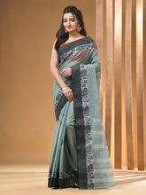 Load image into Gallery viewer, Mint Green Pure Cotton Tant Saree With Woven Designs