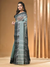 Load image into Gallery viewer, Mint Green Pure Cotton Tant Saree With Woven Designs