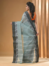 Load image into Gallery viewer, Mint Green Pure Cotton Tant Saree With Woven Designs