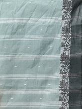 Load image into Gallery viewer, Mint Green Pure Cotton Tant Saree With Woven Designs