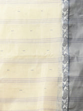 Load image into Gallery viewer, Cream Pure Cotton Tant Saree With Woven Designs