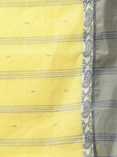 Load image into Gallery viewer, Lemon Yellow Pure Cotton Tant Saree With Woven Designs