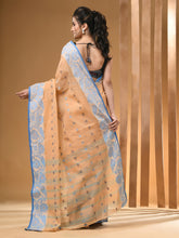 Load image into Gallery viewer, Beige Pure Cotton Tant Saree With Woven Designs