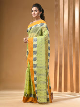 Load image into Gallery viewer, Lemon Yellow Pure Cotton Tant Saree With Woven Designs