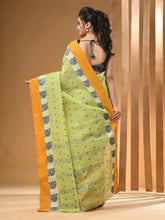 Load image into Gallery viewer, Lemon Yellow Pure Cotton Tant Saree With Woven Designs