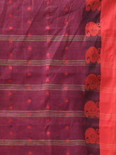 Load image into Gallery viewer, Magenta Pure Cotton Tant Saree With Woven Designs