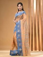 Load image into Gallery viewer, Beige Pure Cotton Tant Saree With Woven Designs