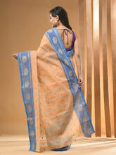 Load image into Gallery viewer, Beige Pure Cotton Tant Saree With Woven Designs