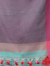 Load image into Gallery viewer, Sea Green Cotton Blend Soft Saree With Kantha Style