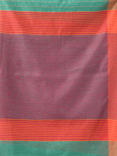 Load image into Gallery viewer, Green Cotton Blend Soft Saree With Kantha Style