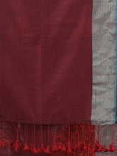 Load image into Gallery viewer, Maroon Cotton Soft Saree With Zari Border