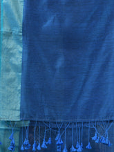 Load image into Gallery viewer, Blue Cotton Soft Saree With Zari Border