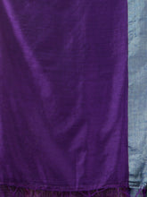 Load image into Gallery viewer, Purple Cotton Soft Saree With Zari Border
