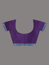 Load image into Gallery viewer, Purple Cotton Soft Saree With Zari Border
