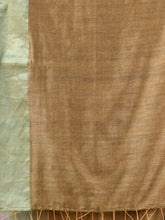 Load image into Gallery viewer, Beige Cotton Soft Saree With Zari Border