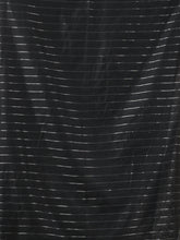 Load image into Gallery viewer, Black Cotton Soft Saree With Stripes Designs
