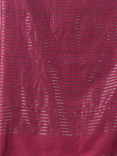 Load image into Gallery viewer, Magenta Cotton Soft saree With Check Designs