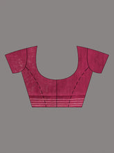Load image into Gallery viewer, Magenta Cotton Soft saree With Check Designs