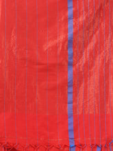 Load image into Gallery viewer, Red Cotton Soft Saree With Checked Box Designs