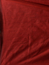 Load image into Gallery viewer, Red Cotton Handspun Soft Saree With Pompom