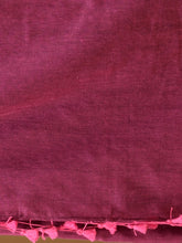 Load image into Gallery viewer, Lavender Cotton Handspun Soft Saree With Pompom