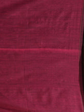 Load image into Gallery viewer, Magenta Black Half N Half Cotton Handspun Soft Saree With Pompom