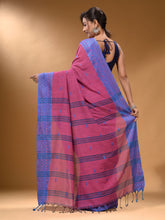 Load image into Gallery viewer, Mulberry Cotton Handspun Soft Saree With Texture Border