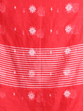 Load image into Gallery viewer, Red Cotton Saree With Texture Pattern