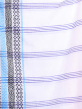 Load image into Gallery viewer, White Cotton Saree With Texture Borders