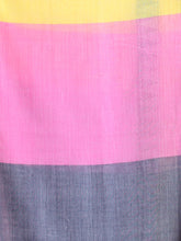 Load image into Gallery viewer, Grey Cotton Saree With Contrast Border
