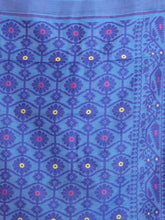Load image into Gallery viewer, Sky Blue Jamdani Saree With All Over Thread Weaving