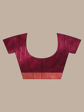 Load image into Gallery viewer, Magenta Linen Saree With Nakshi Pallu