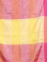 Load image into Gallery viewer, Yellow And Orange Tissue Colorblocked Soft Saree