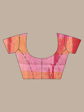 Load image into Gallery viewer, Yellow And Orange Tissue Colorblocked Soft Saree