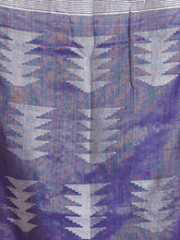 Load image into Gallery viewer, Blue Tissue Saree With Texture Pallu