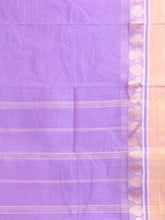 Load image into Gallery viewer, Lilac Pure Cotton Tant Saree With Woven Designs