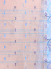 Load image into Gallery viewer, Off White Pure Cotton Tant Saree With Woven Designs