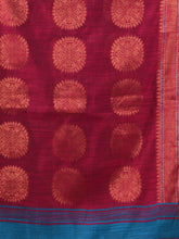 Load image into Gallery viewer, Sky Blue Cotton Blend Handwoven Saree With Woven Zari Border