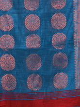 Load image into Gallery viewer, Red Cotton Blend Handwoven Saree With Woven Zari Border