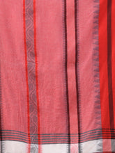 Load image into Gallery viewer, White Cotton Handwoven Soft Saree With Temple Border