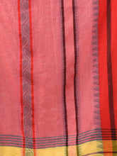 Load image into Gallery viewer, Yellow Cotton Handwoven Soft Saree With Temple Border
