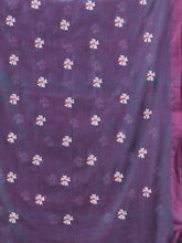 Load image into Gallery viewer, Lilac Cotton Handwoven Soft Saree With Floral Motifs