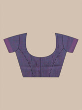 Load image into Gallery viewer, Lilac Cotton Handwoven Soft Saree With Floral Motifs