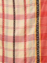 Load image into Gallery viewer, Light Yellow Cotton Handwoven Saree With Texture Border