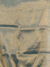 Load image into Gallery viewer, Teal And Gold Tissue Handwoven Soft Saree