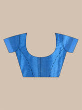 Load image into Gallery viewer, Blue Tissue Handwoven Soft Saree