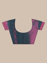 Load image into Gallery viewer, Teal And Purple Tissue Handwoven Soft Saree