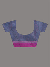 Load image into Gallery viewer, Pink Tissue Cotton Handspun Soft Saree With Stripes Pallu